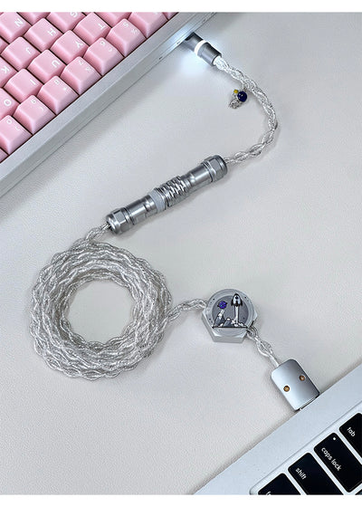 UNKNOWN ERROR - D30 Silver/Blue/RGB Light - Astronaut Series Keyboard Cable