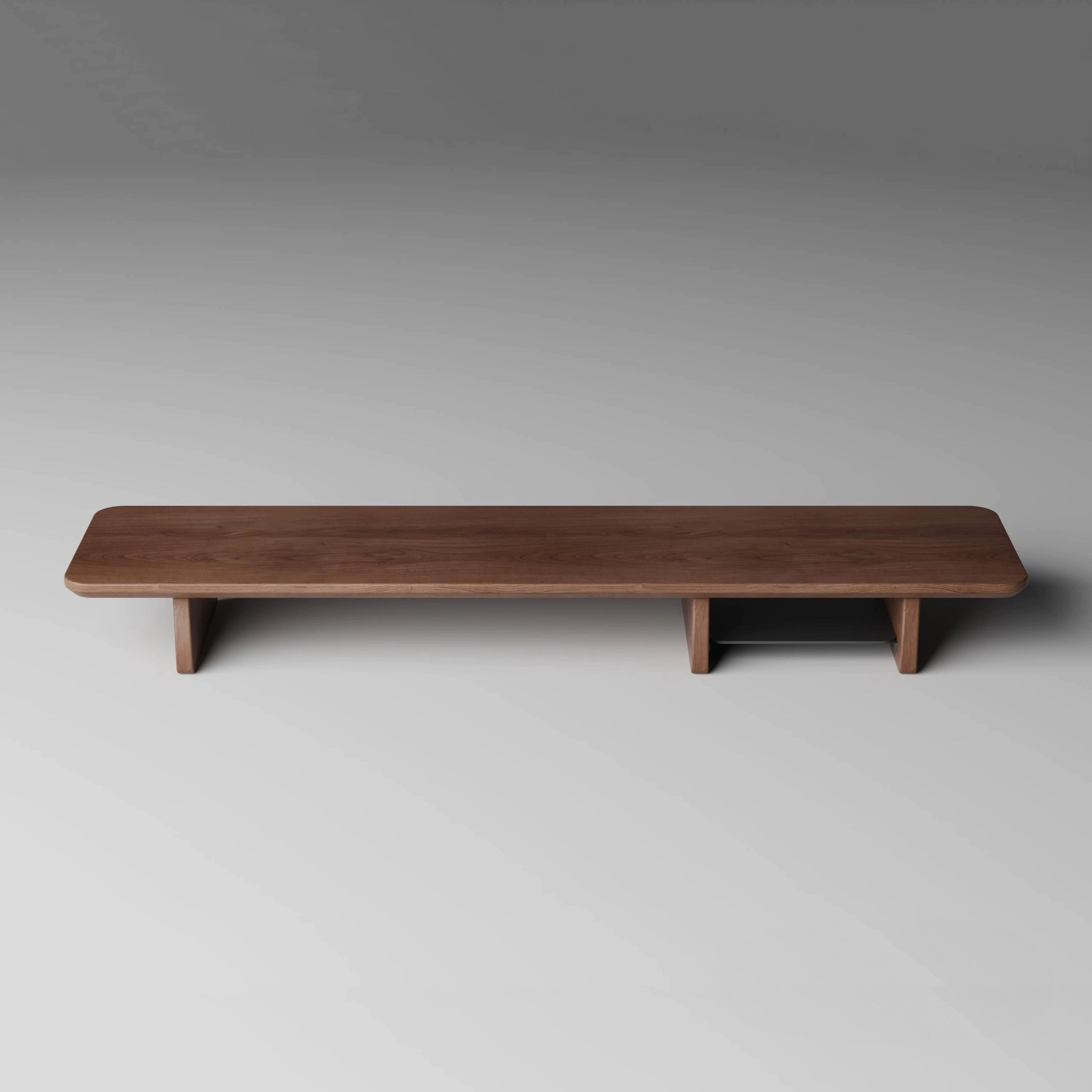 BBS – Black Walnut Wood Heightened Shelf – Desktop Monitor and Laptop Riser