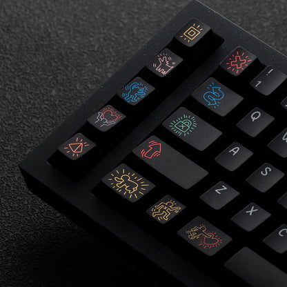 FBB - Graffiti Series Dark & White Original Keycap Set