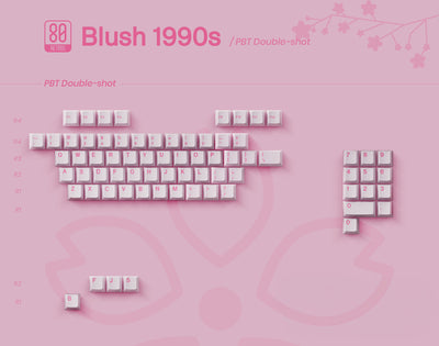 80Retros - Conjunto de teclas Blush de los 90