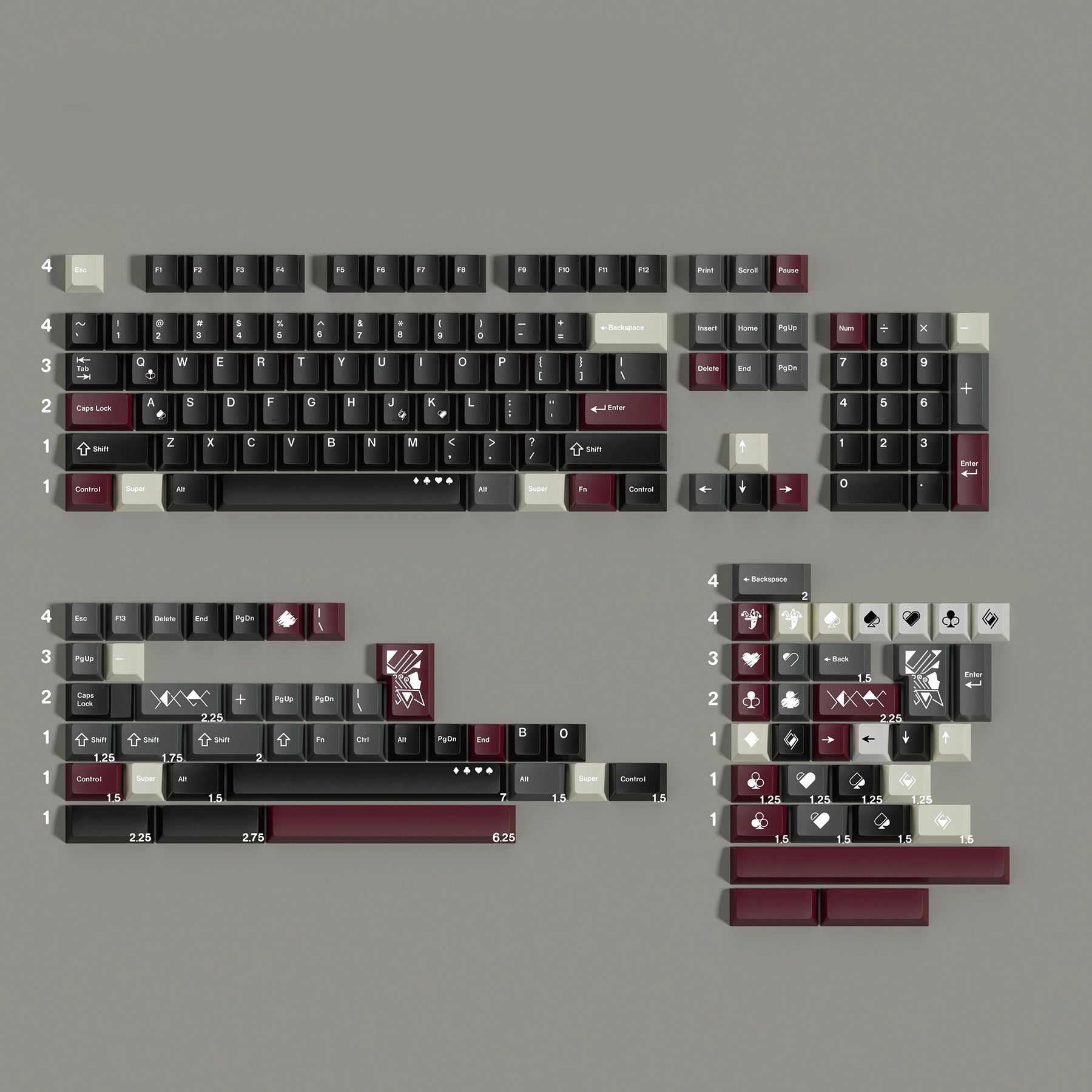 MWK Poker R2 Keycap Set