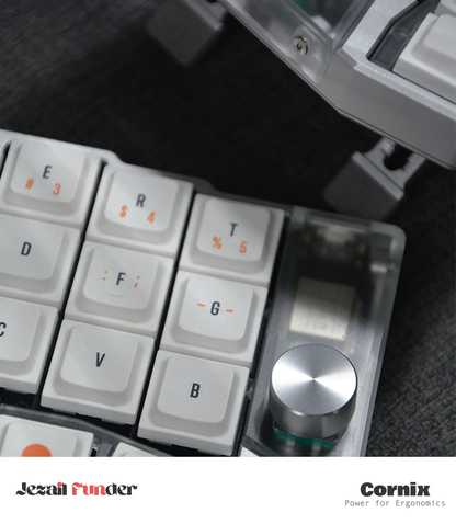 Cornix – Flache, ergonomische Split-Tastatur 