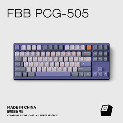 FBB – PGC 505 Retro Lavender PBT-Tastenkappen-Set – 140 Tasten ANSI/ISO