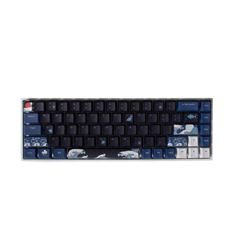 Black Coral Sea (Ukiyo) - 78 Cherry ANSI Keycap Set