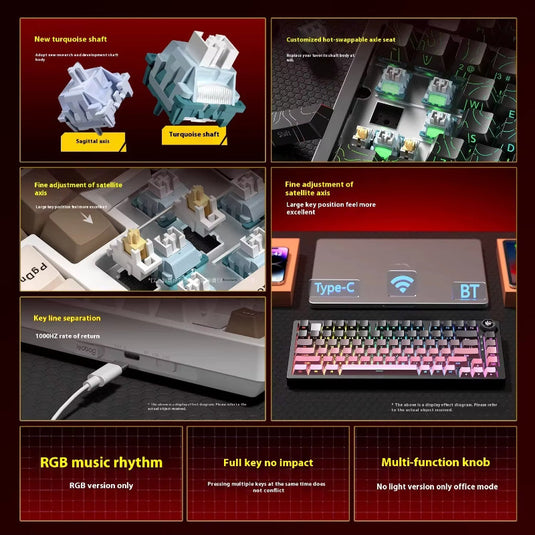 LEOBOG HI75C - Aluminum Gasket-Mount Keyboard Barebone Kit