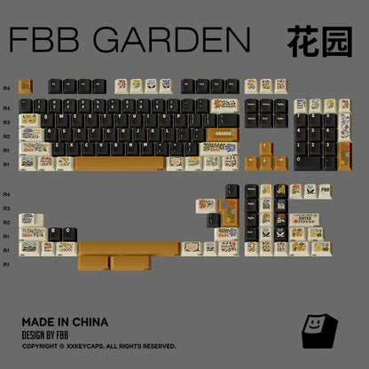 FBB - Garden Retro PBT ANSI/ISO Keycap Set