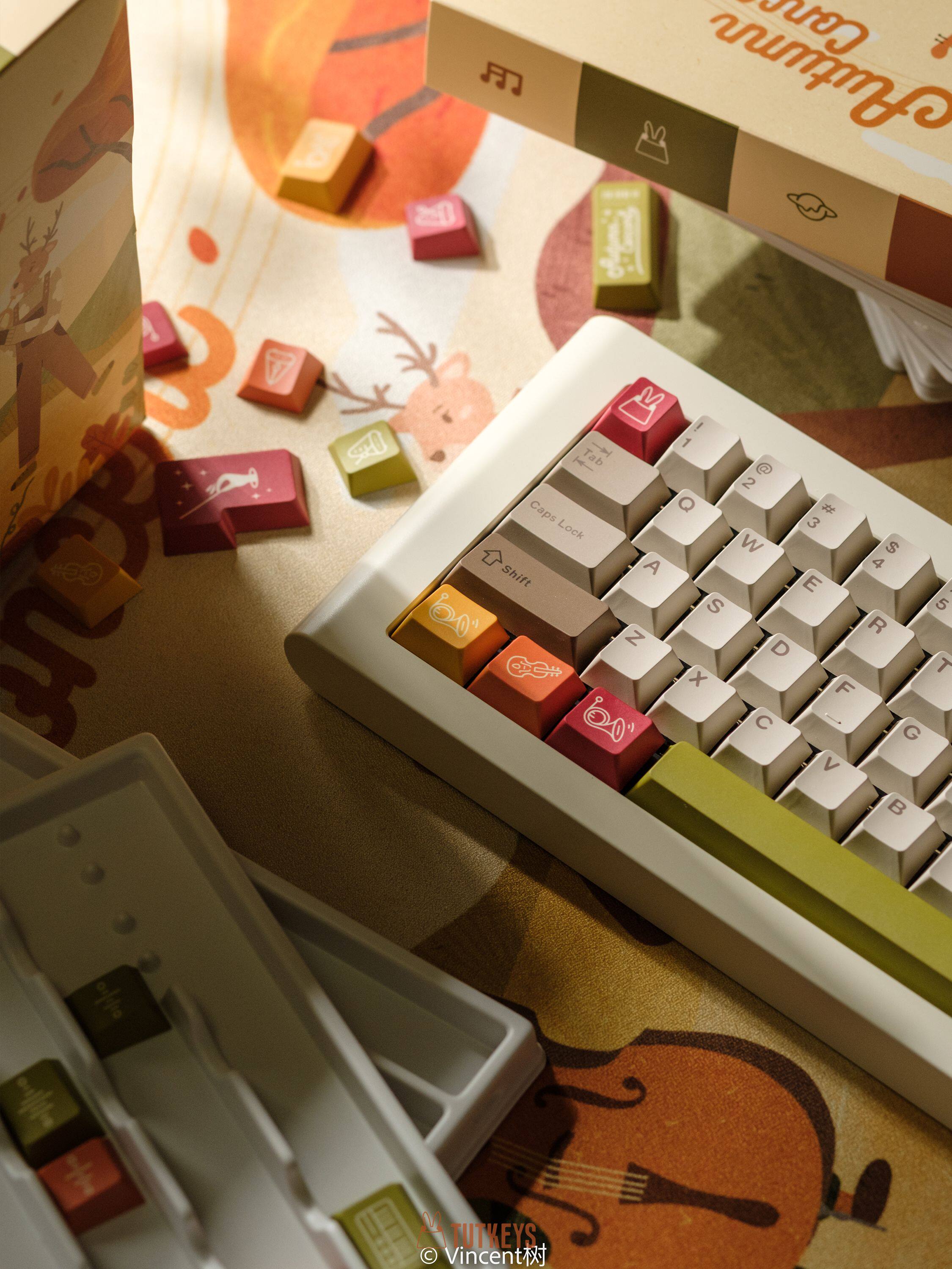 TUTKEYS Autumn Concert PBT ANSI/ISO Keycap Set