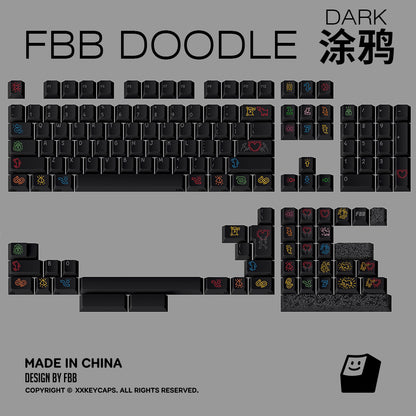 FBB - Graffiti Series Dark & White Original Keycap Set
