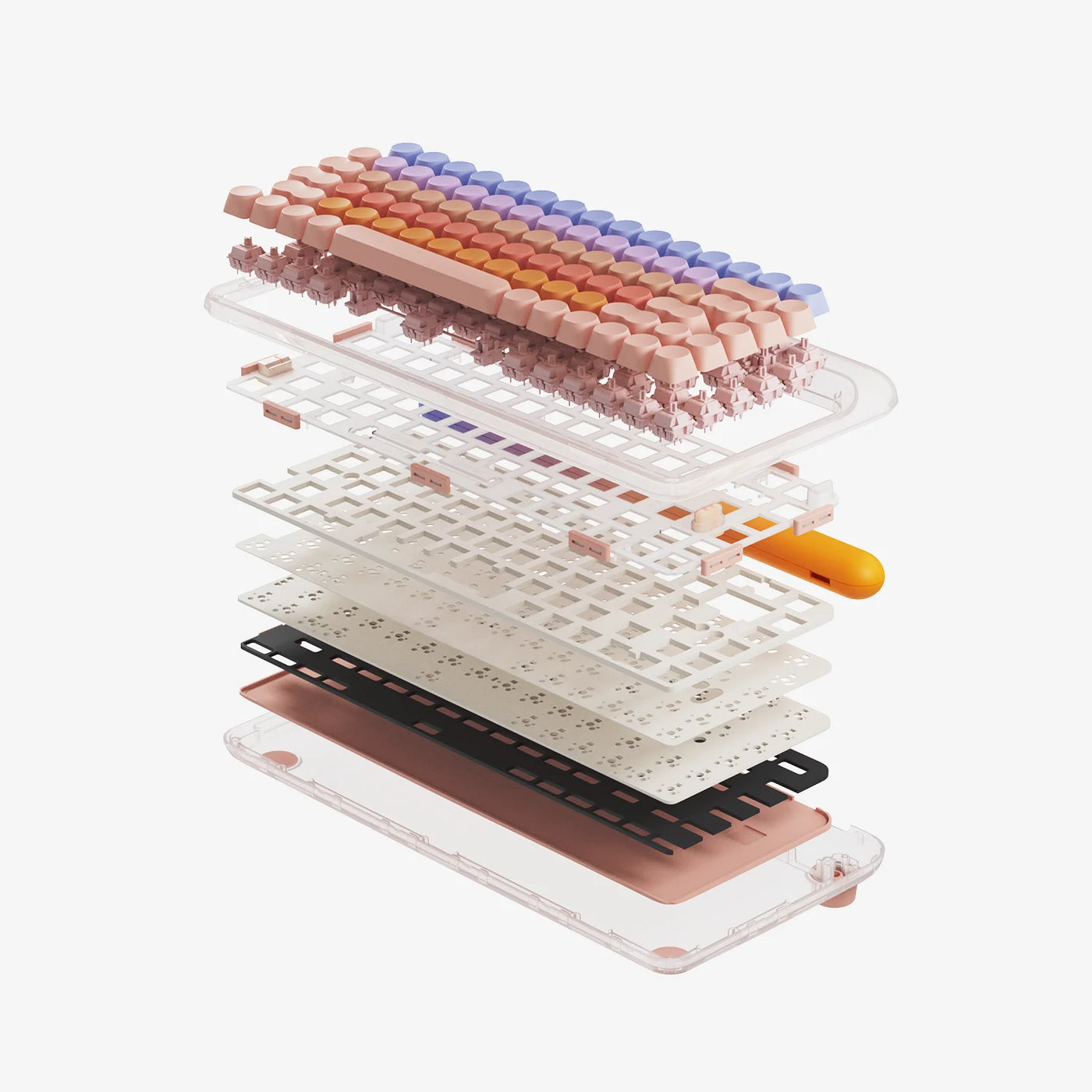 Sugar Color 70s — Retro 75% Mechanical Keyboard
