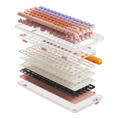 Sugar Color 70s - Retro 75% Mechanical Keyboard