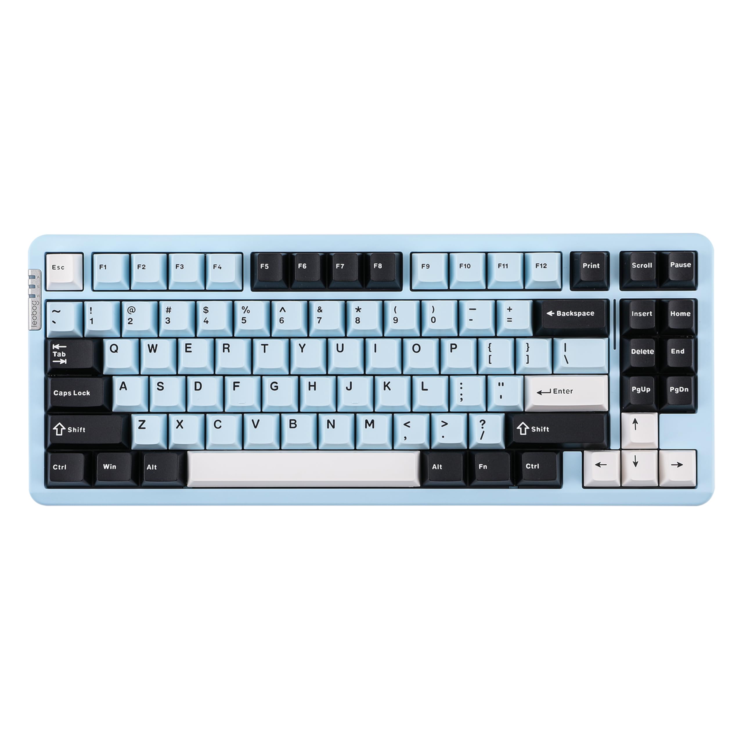 Teclado mecánico trimodo LEOBOG HI86 de aluminio al 75 % 