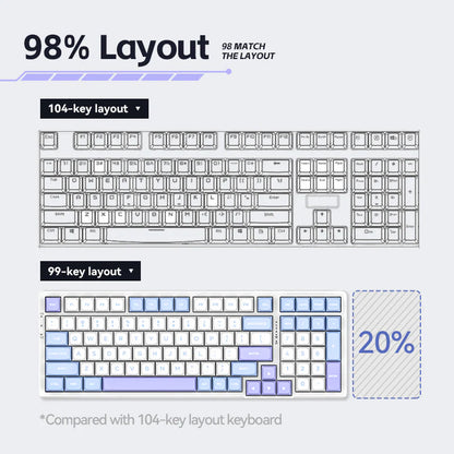 Teclado mecánico inalámbrico VGN V98 Pro V2 