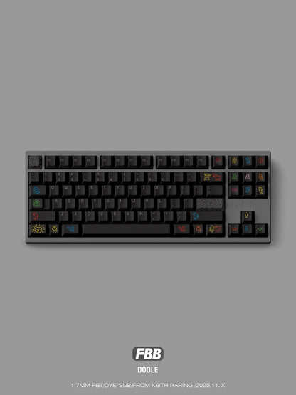 FBB - Graffiti Series Dark & White Original Keycap Set
