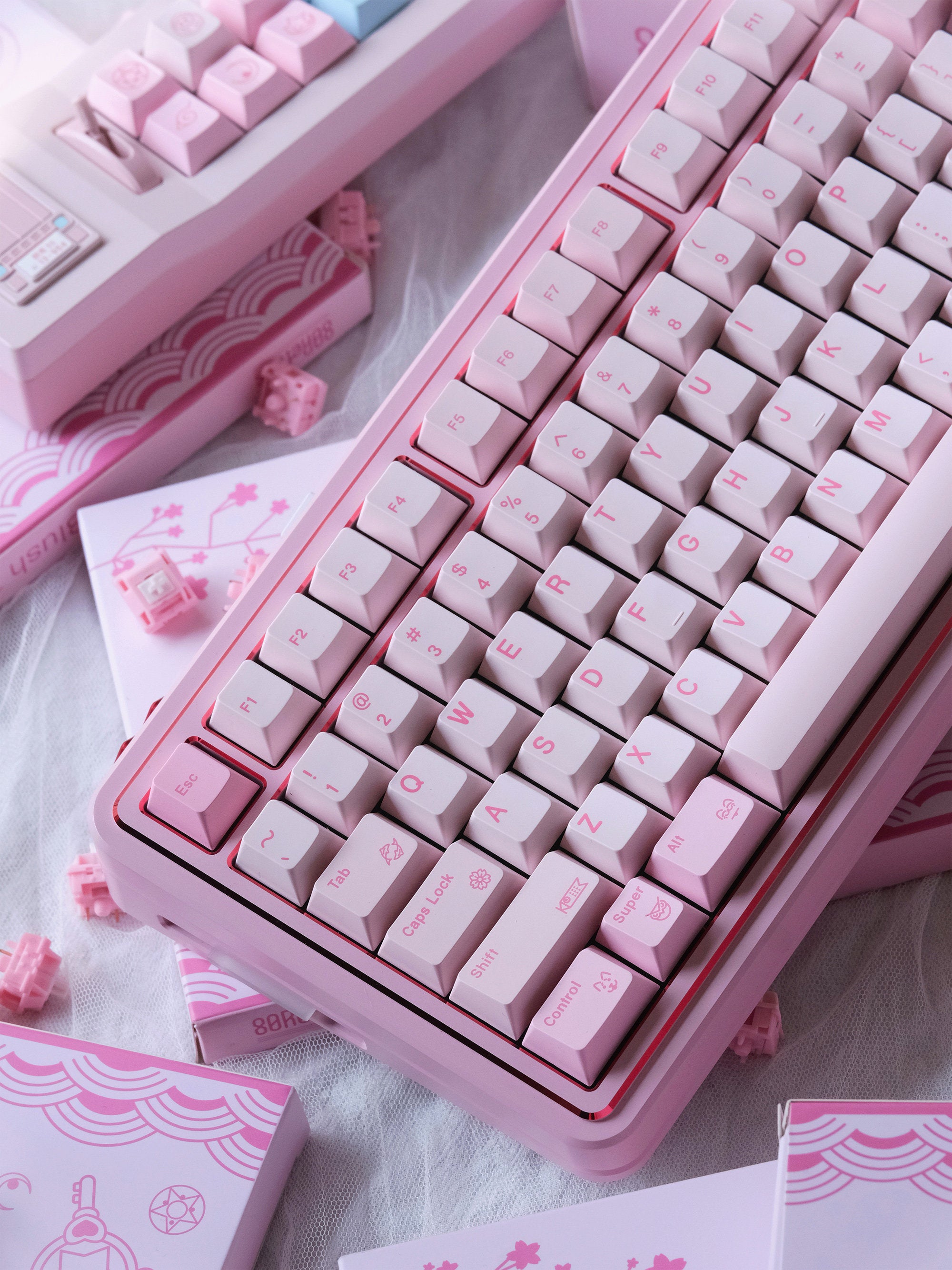 80Retros - Blush 1990s Keycap Set