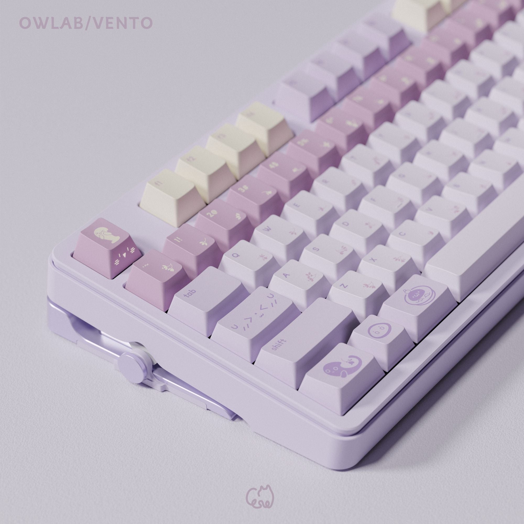 QwertyKeys - Taro Balls Keycap Set Cherry Profile PBT Dye-Sub Keycaps