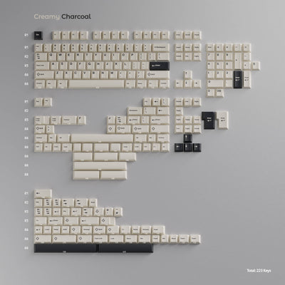 Wuque Studio - Creamy Charcoal Keycaps