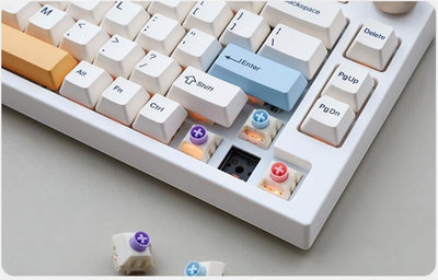 Keydous - Teclado mecánico inalámbrico NJ80-AP 