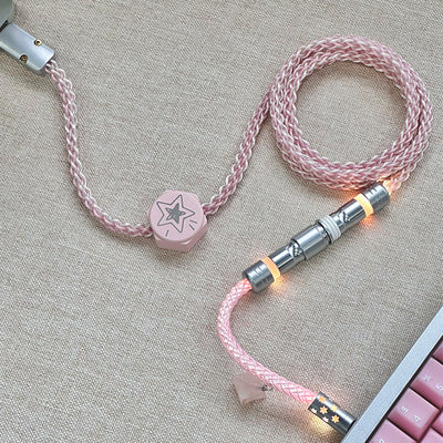 UNKNOWN ERROR - D12 RGB Light Pink Light - Sakura Stardust Keyboard Cable