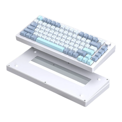 HJS AL75 V2 Mechanische kabellose Tastatur aus Aluminium, Barebone/montiert