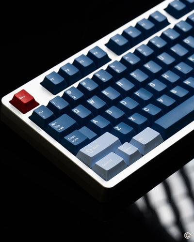 Keykobo - Juego de teclas de ABS de doble inyección R-W-B ANSI/ISO