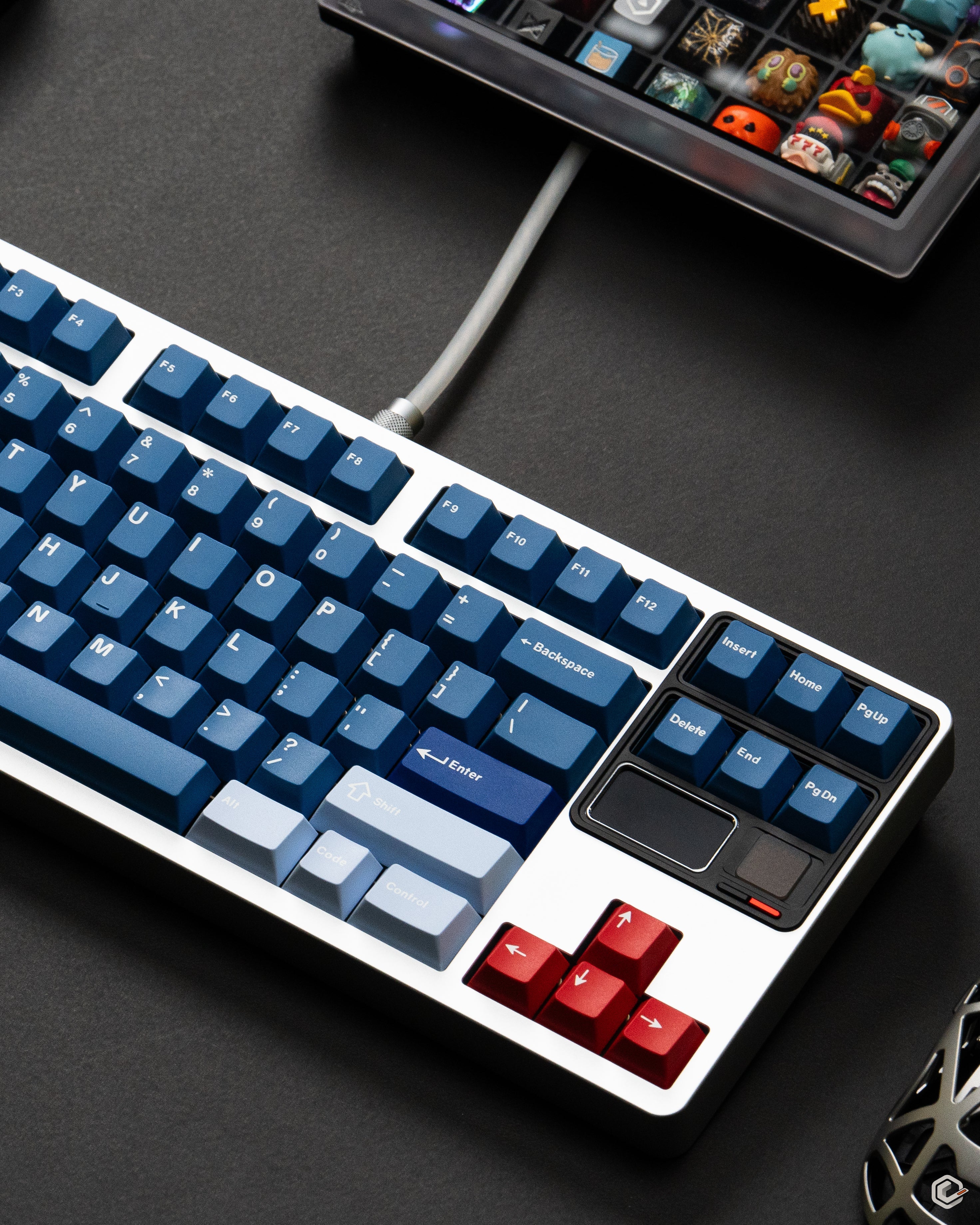 Keykobo - R-W-B ABS Double-Shot ANSI/ISO Keycap Set