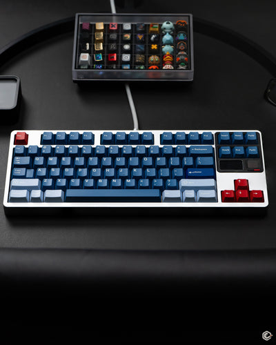 Keykobo - Juego de teclas de ABS de doble inyección R-W-B ANSI/ISO