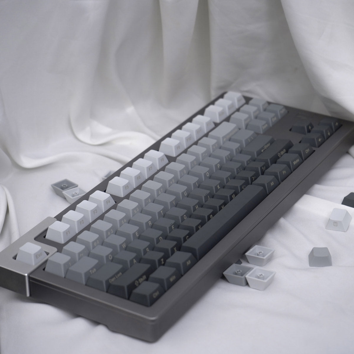 Grey Gradient - 125 Cherry ANSI Keycap Set