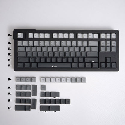 Grey Gradient - 125 Cherry ANSI Keycap Set