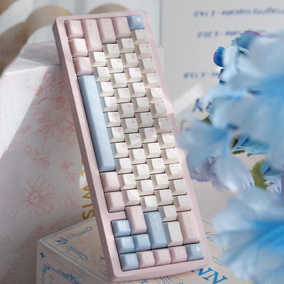 White Peach Oolong / Sea Salt Soda - 164-Key Translucent Keycap Set