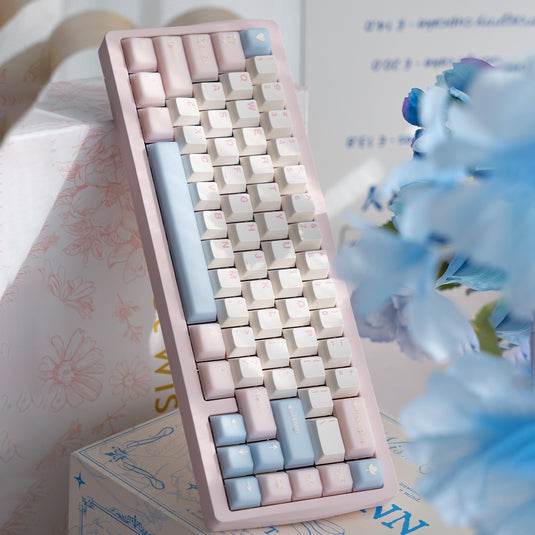 White Peach Oolong / Sea Salt Soda - 164 Translucent Keycap Set