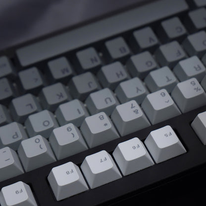 Grey Gradient - 125 Cherry ANSI Keycap Set