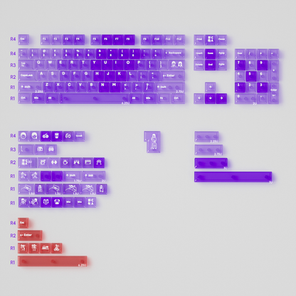 Morning C / Night A Fog-Through - 150 PC ISO/ANSI Keycap Set