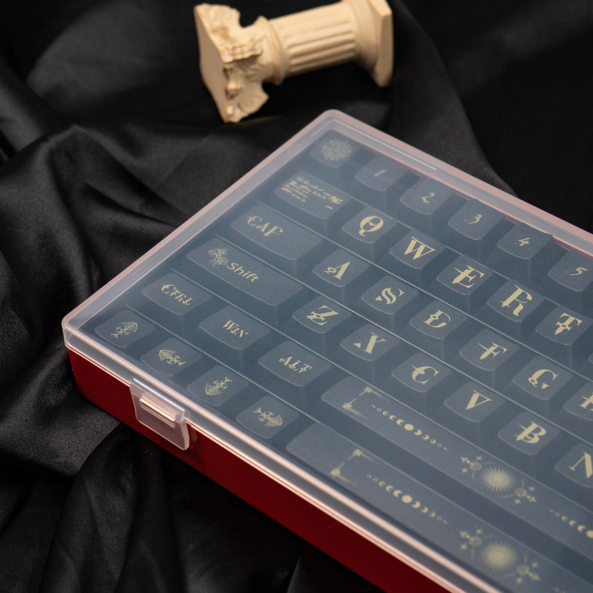 Caja de almacenamiento de teclas mecánicas de doble capa