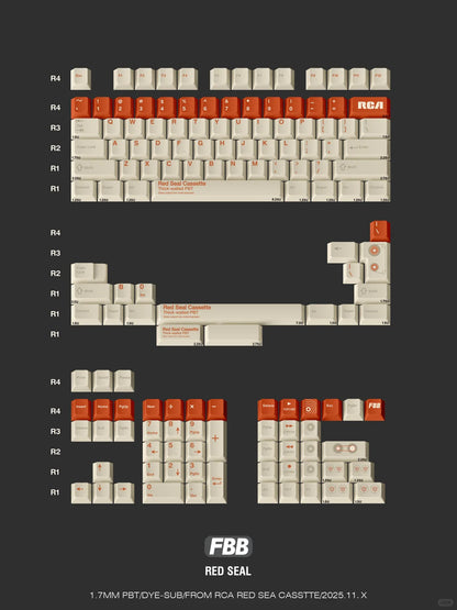 FBB - Red Seal (Magic Rice) Original ISO/ANSI Keycap Set