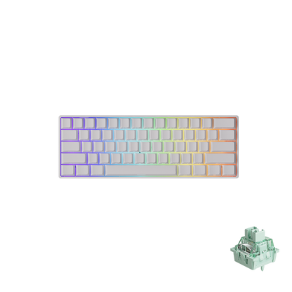 Monsgeek FUN60 Pro - Teclado mecánico con cable HE e interruptor magnético 