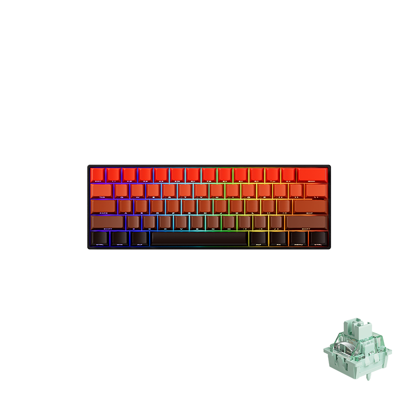 Monsgeek FUN60 Pro - Teclado mecánico con cable HE e interruptor magnético 