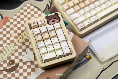 Qwertykeys - Pearl Milk Tea Keycap Set