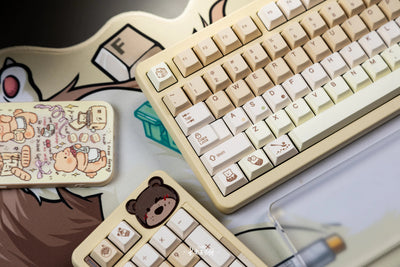 Qwertykeys - Pearl Milk Tea Keycap Set