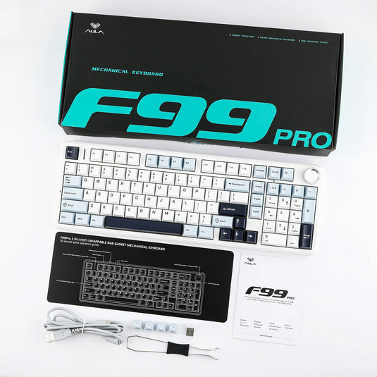 AULA F99 PRO - 96% Gasket Wireless Mechanical Keyboard
