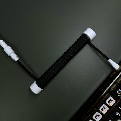 Cable USB a USB-C en espiral clásico OZO para teclados mecánicos