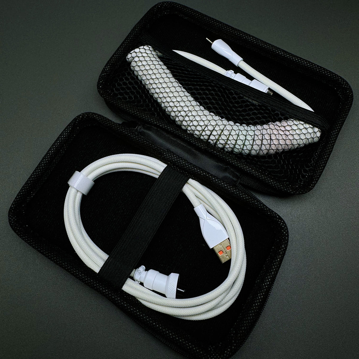 OZO Classic Coiled USB to USB-C Cable for Mechanical Keyboards