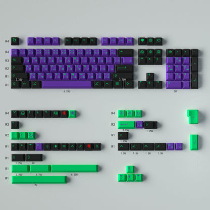 Mecha-01 - 129 Key ANSI/ISO PBT Cherry Profile Keycap Set