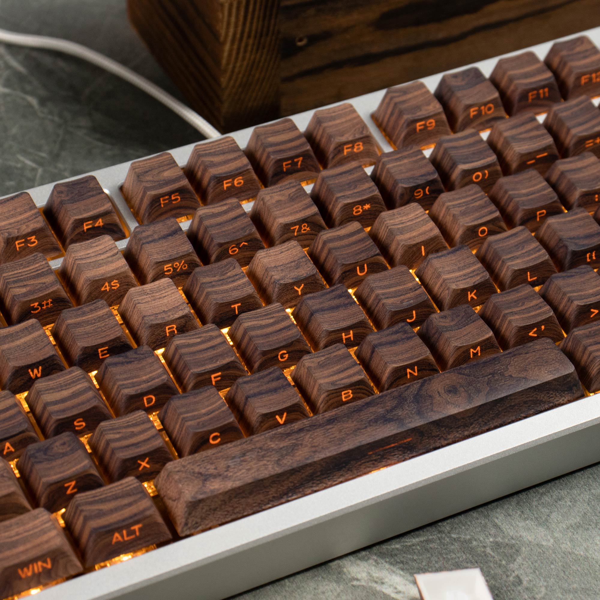 Walnut - 136 PBT ISO Keycap Set Cherry Profile For MX Switches