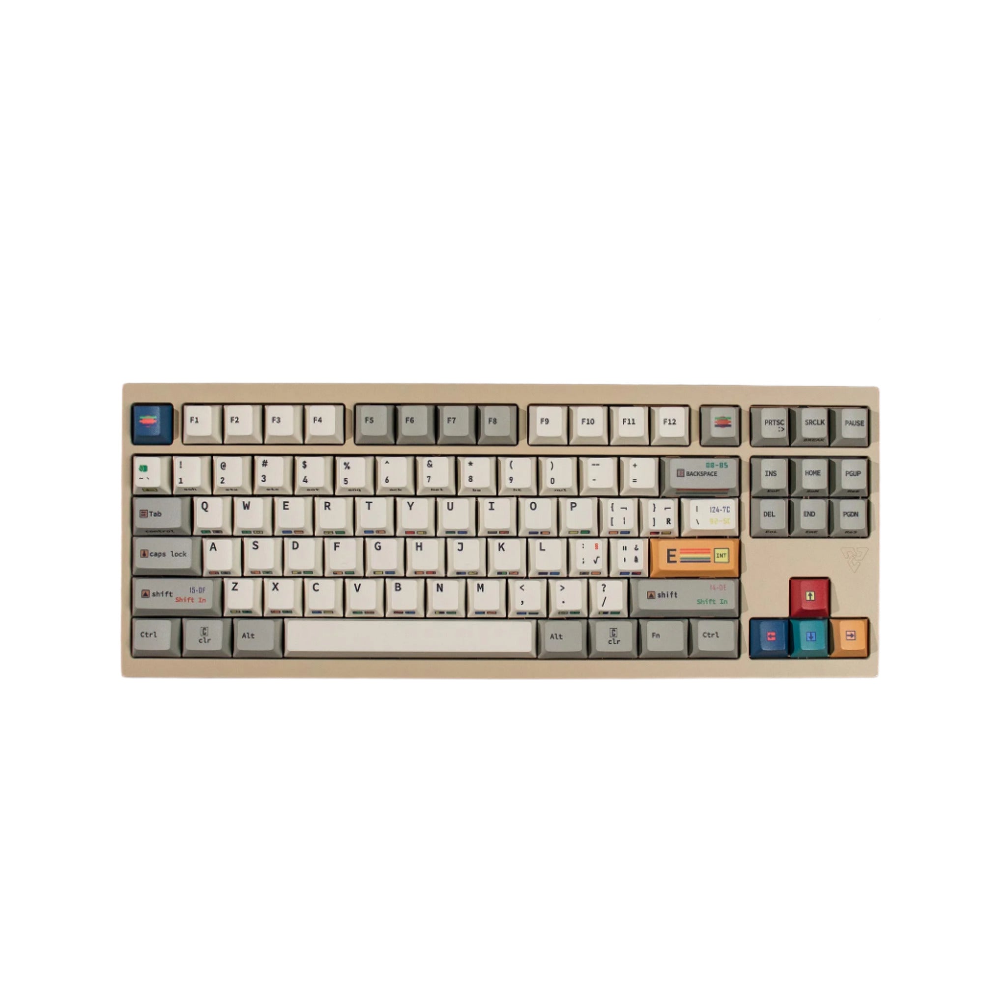 C64 R3 - 145-Key Retro Black Side-Engraved Keycaps