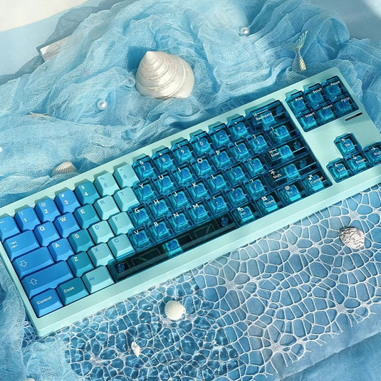 Gradient - 149 PBT Sublimation & PC Transparent Hybrid Keycaps