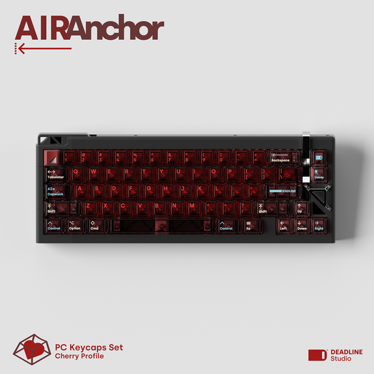 DEADLINE AirAnchor Red Transparent PC Keycaps