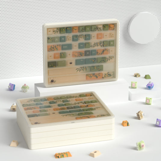 Multi-Layer Keycaps Storage Box – Dustproof & Stackable Boxes