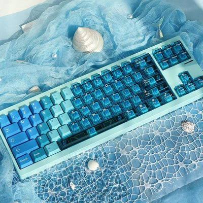 Gradient - 149 PBT Sublimation & PC Transparent Hybrid Keycaps