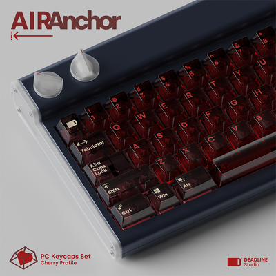 DEADLINE AirAnchor Rote transparente PC-Tastenkappen