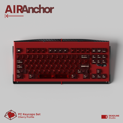 DEADLINE AirAnchor Rote transparente PC-Tastenkappen